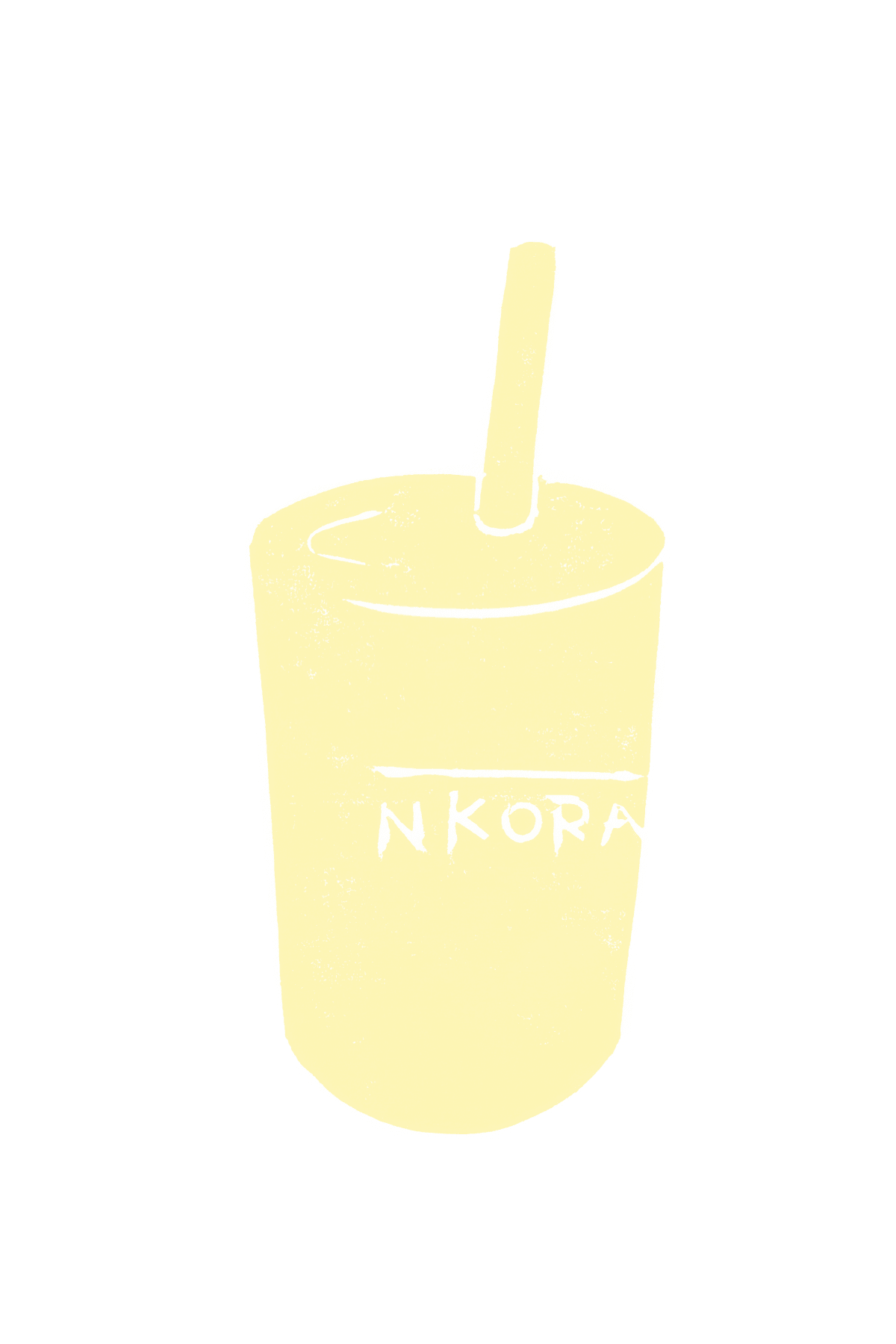 NKORA coffee menu artwork